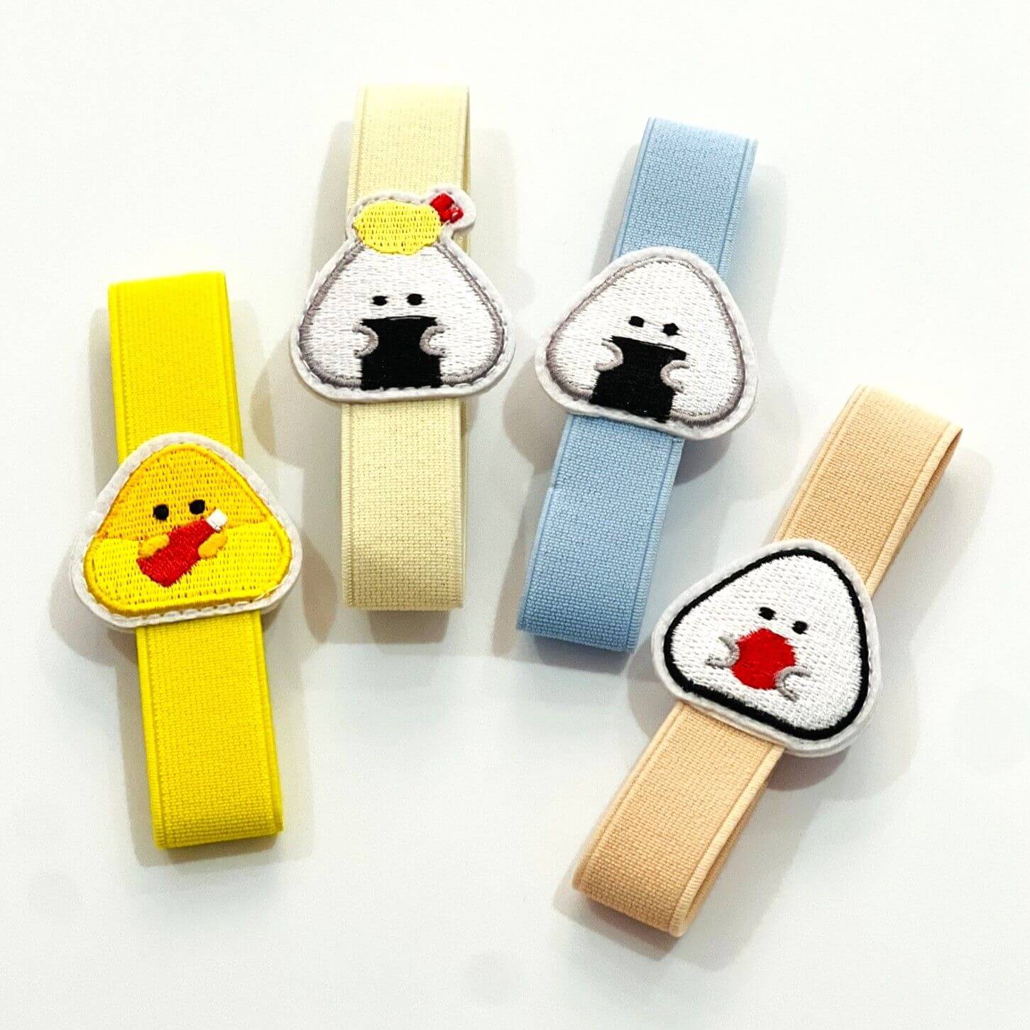 gyutto onigiri san elastic bento lunch bands four types