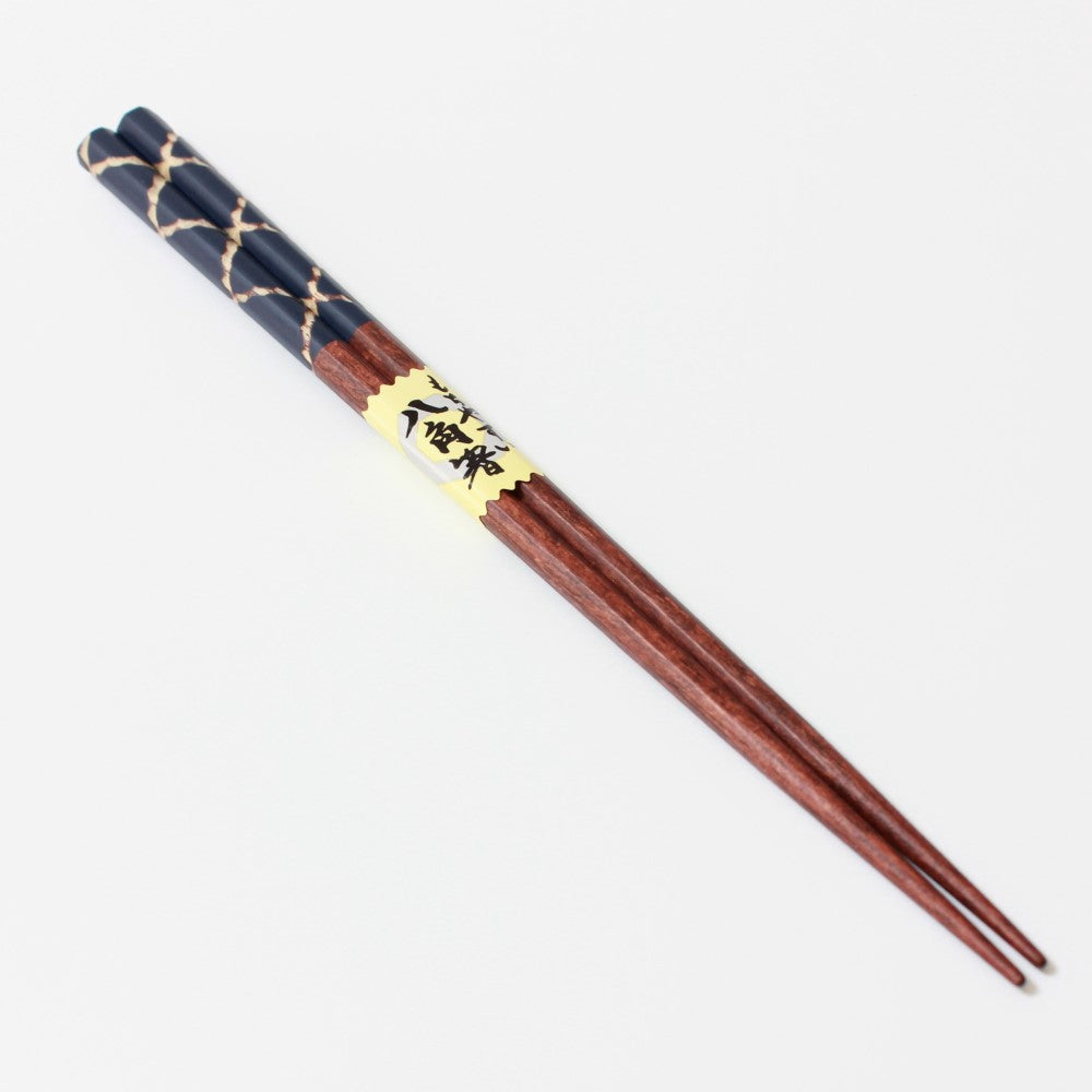 hachikaku blue chopsticks diagonal full view