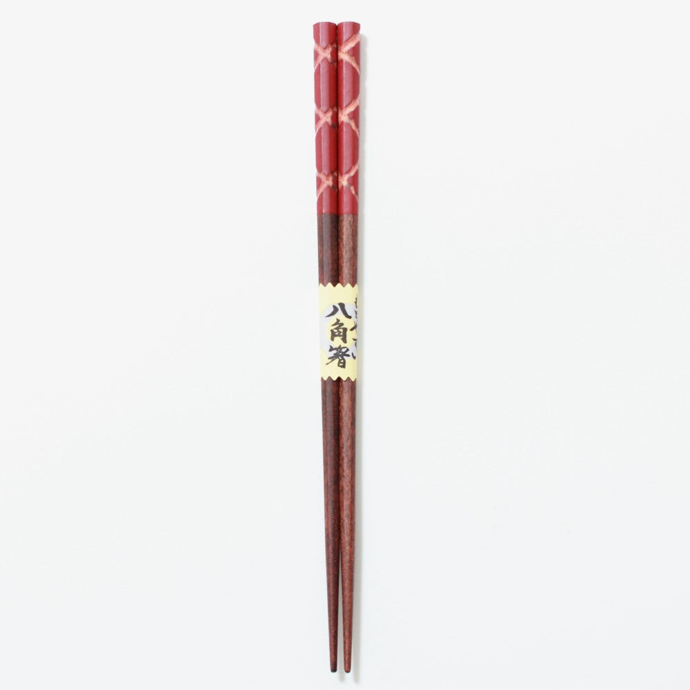 hachikaku red chopsticks 21cm