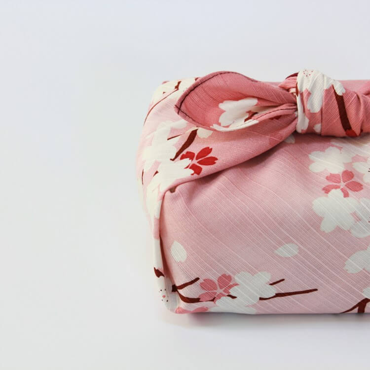 hama monyo sakura scape pink furoshiki 50cm