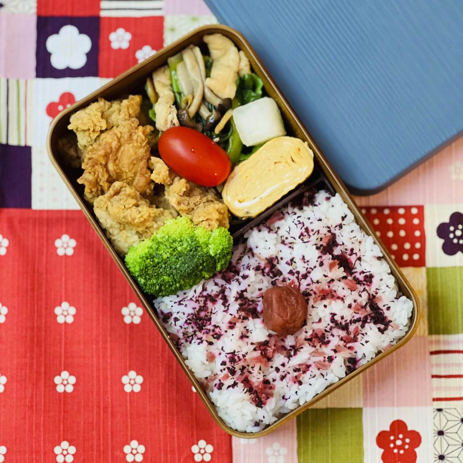 japanese bento in indigo woody plus bento box