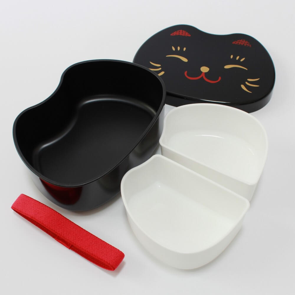 inner containers removed black cat bento box