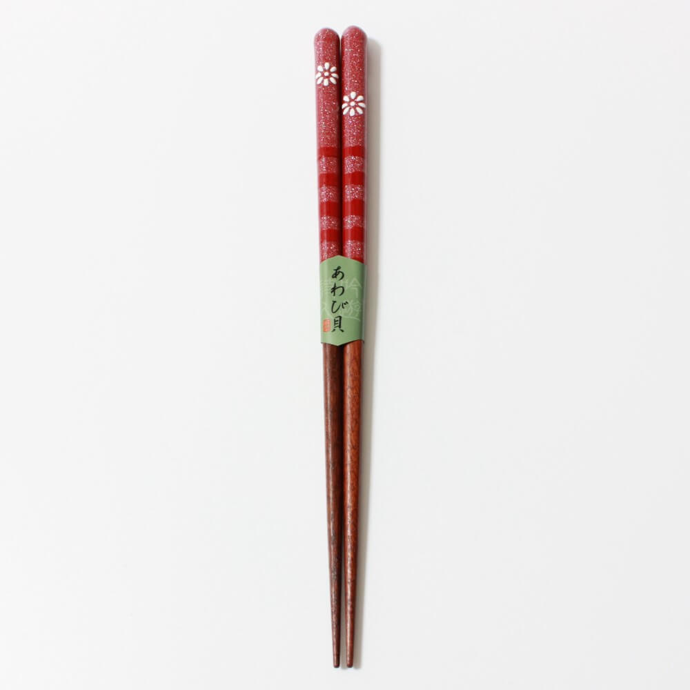 kainichirin red wood chopsticks made in Japan