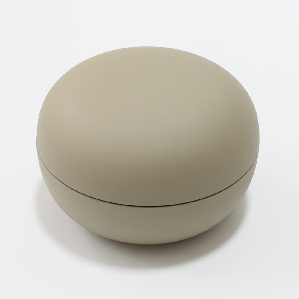 khaki mayudon 2 tier bento box takenaka