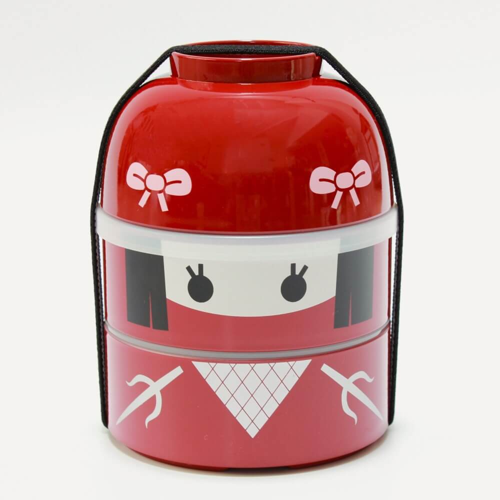 kokeshi kunoichi 2 tier bento box and bwol