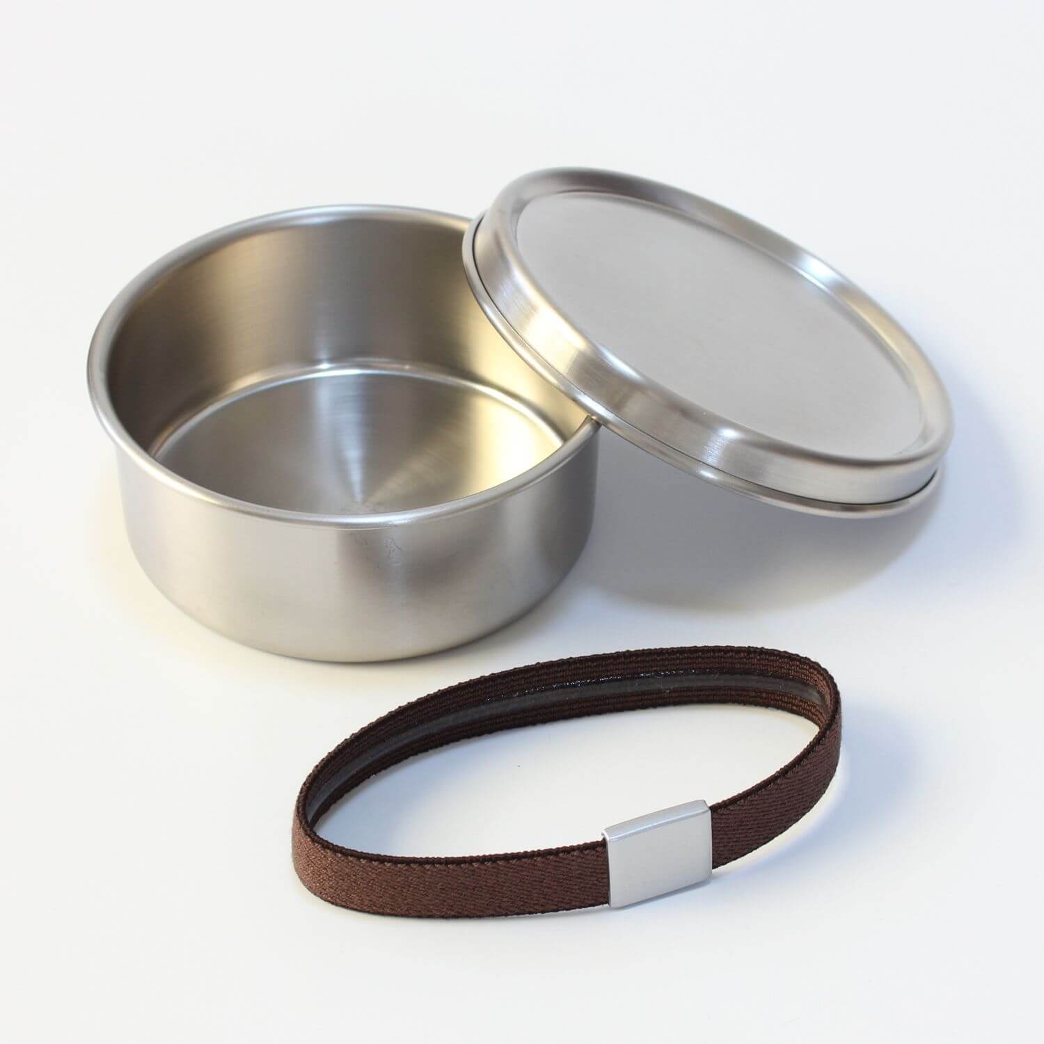 Stainless Steel Round 1 Tier Bento Box | Made in Tsubame Sanjo Japan