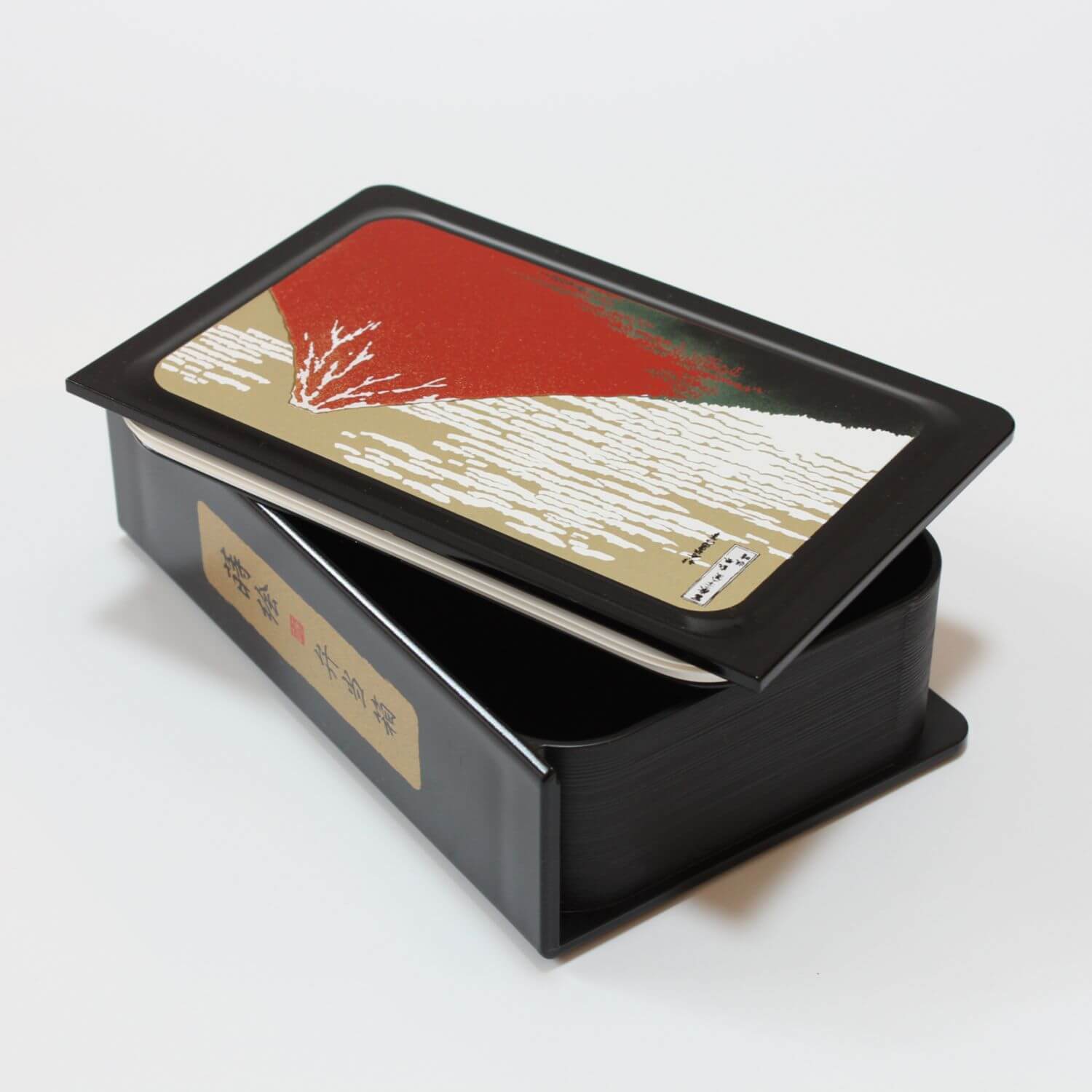 Book 1 Tier Bento Box | Great wave, Red Fuji artwork | 650ml capacity
