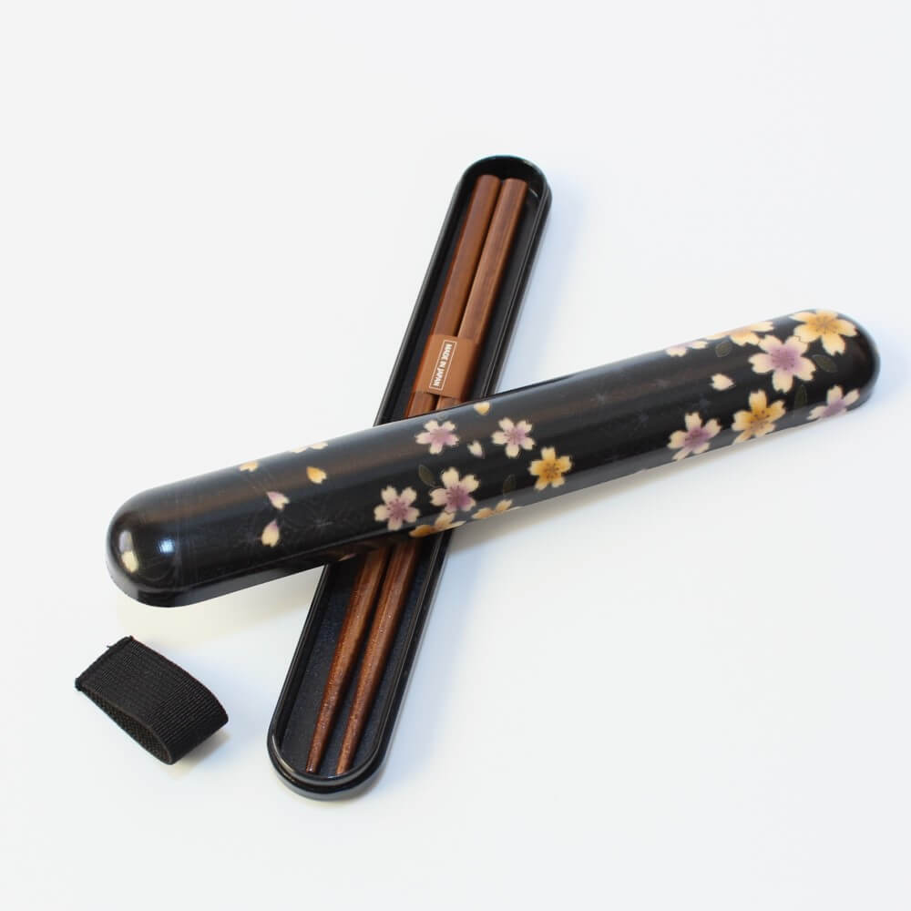 Ryusui Sakura Black Bento Box Set