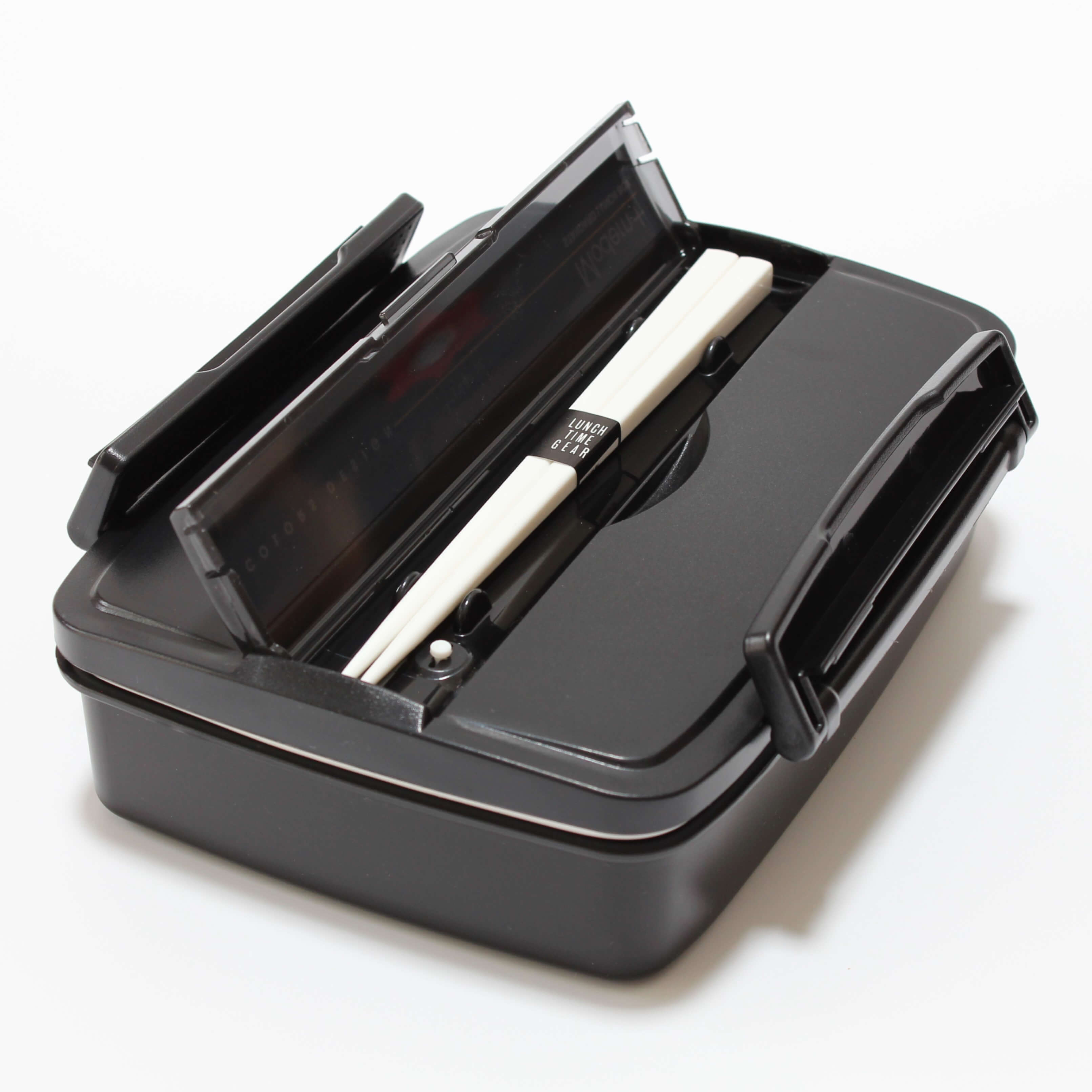 chopsticks in lid of modern plus bento box