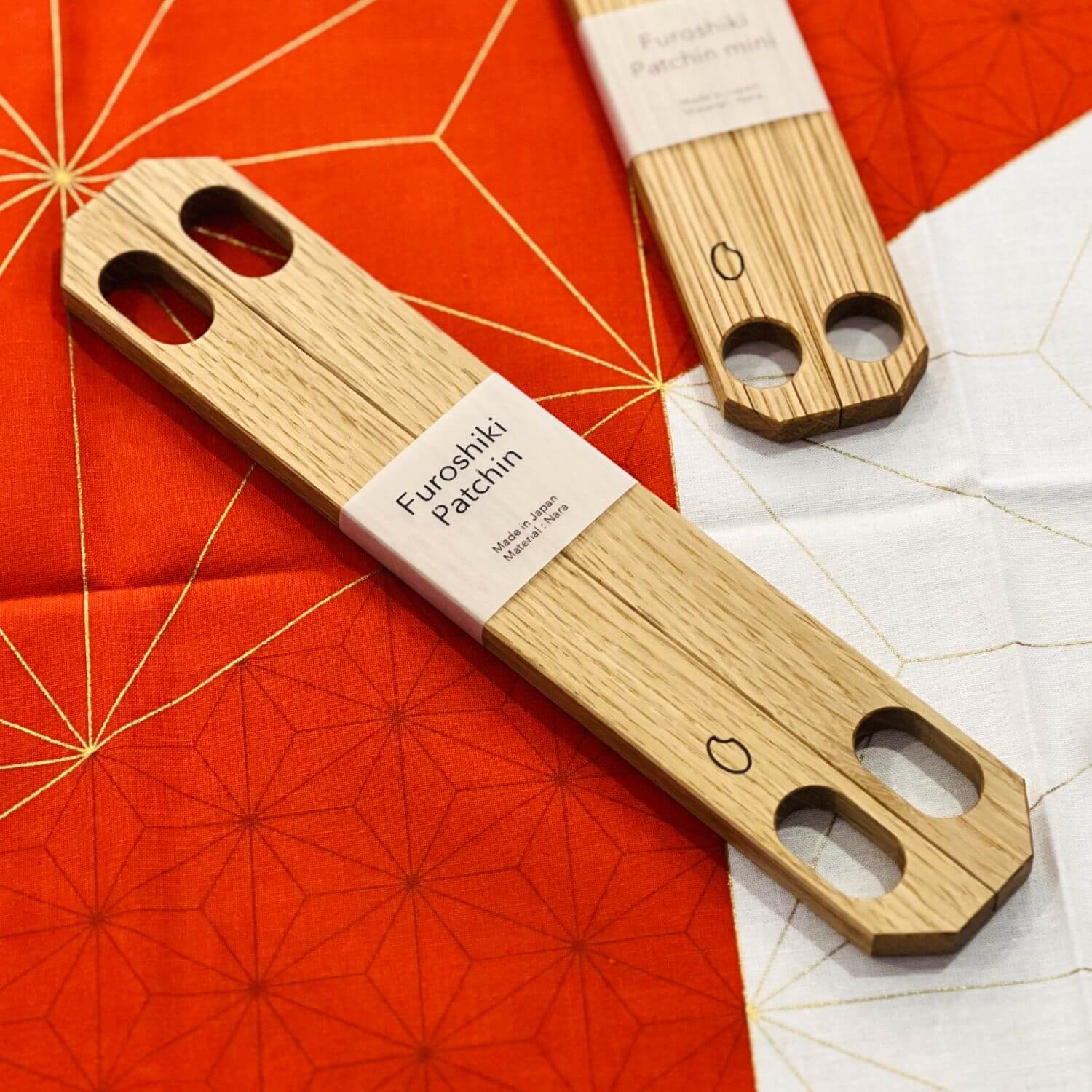 oak wood furoshiki patchin handles standard size