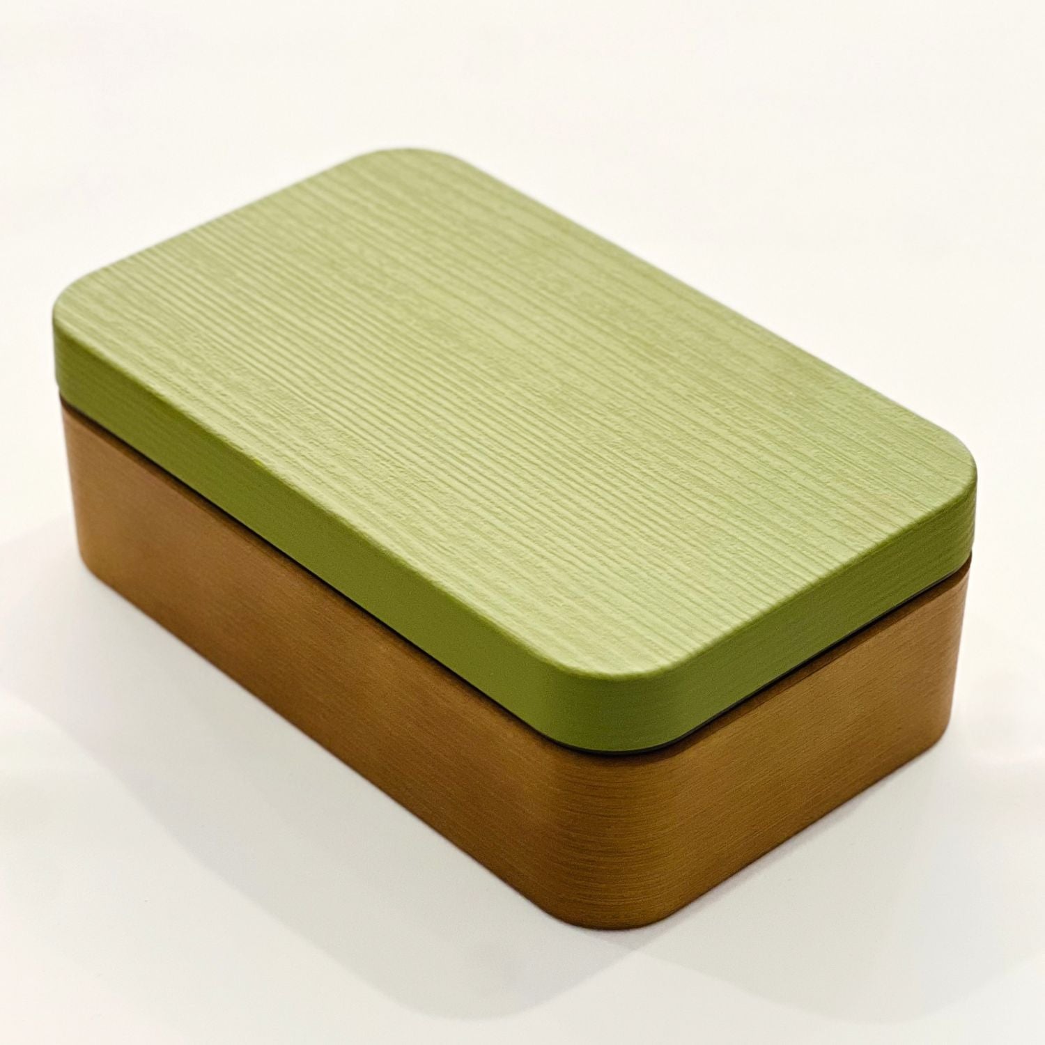 olive woody plus 1 tier bento box