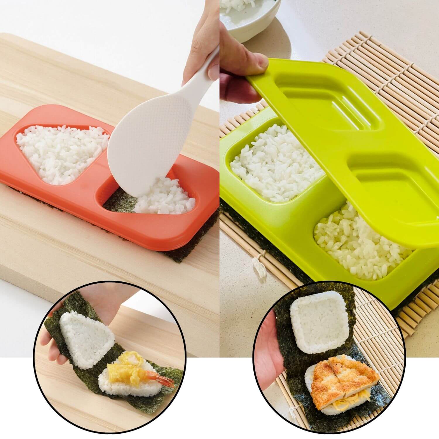 Onigirazu Rice Sandwich Maker | Square, Triangle