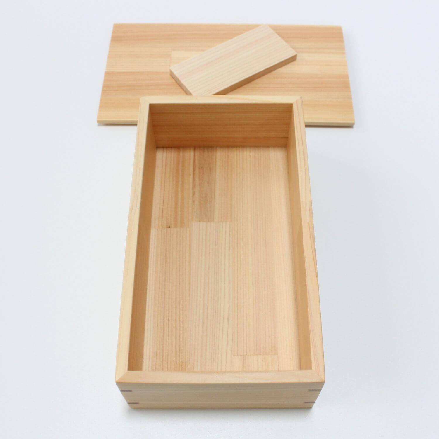 Kishu Hinoki Rectangle 1 Tier Wood Bento Box | Japanese Cypress