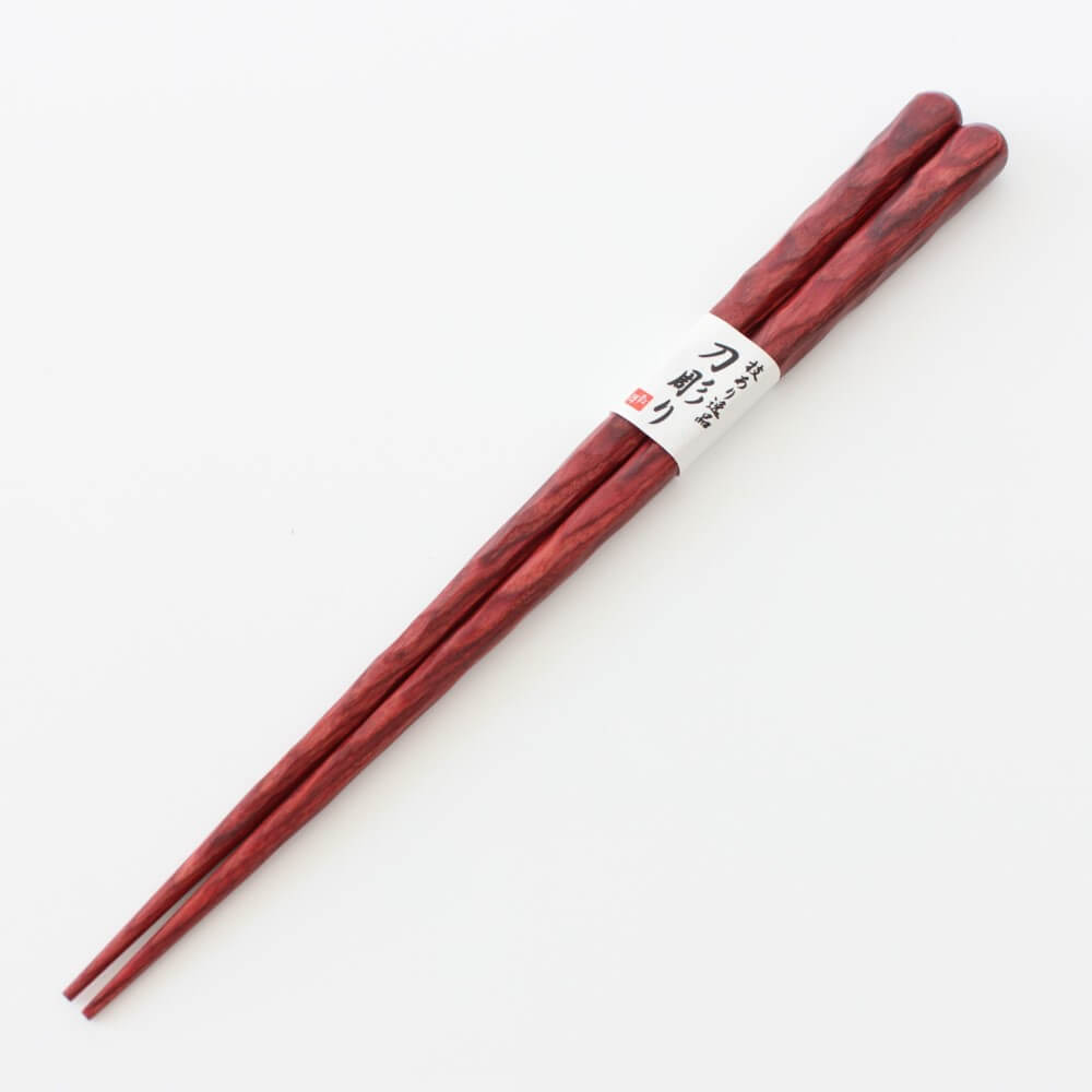 red kaba no ki birch wood thick cut chopsticks