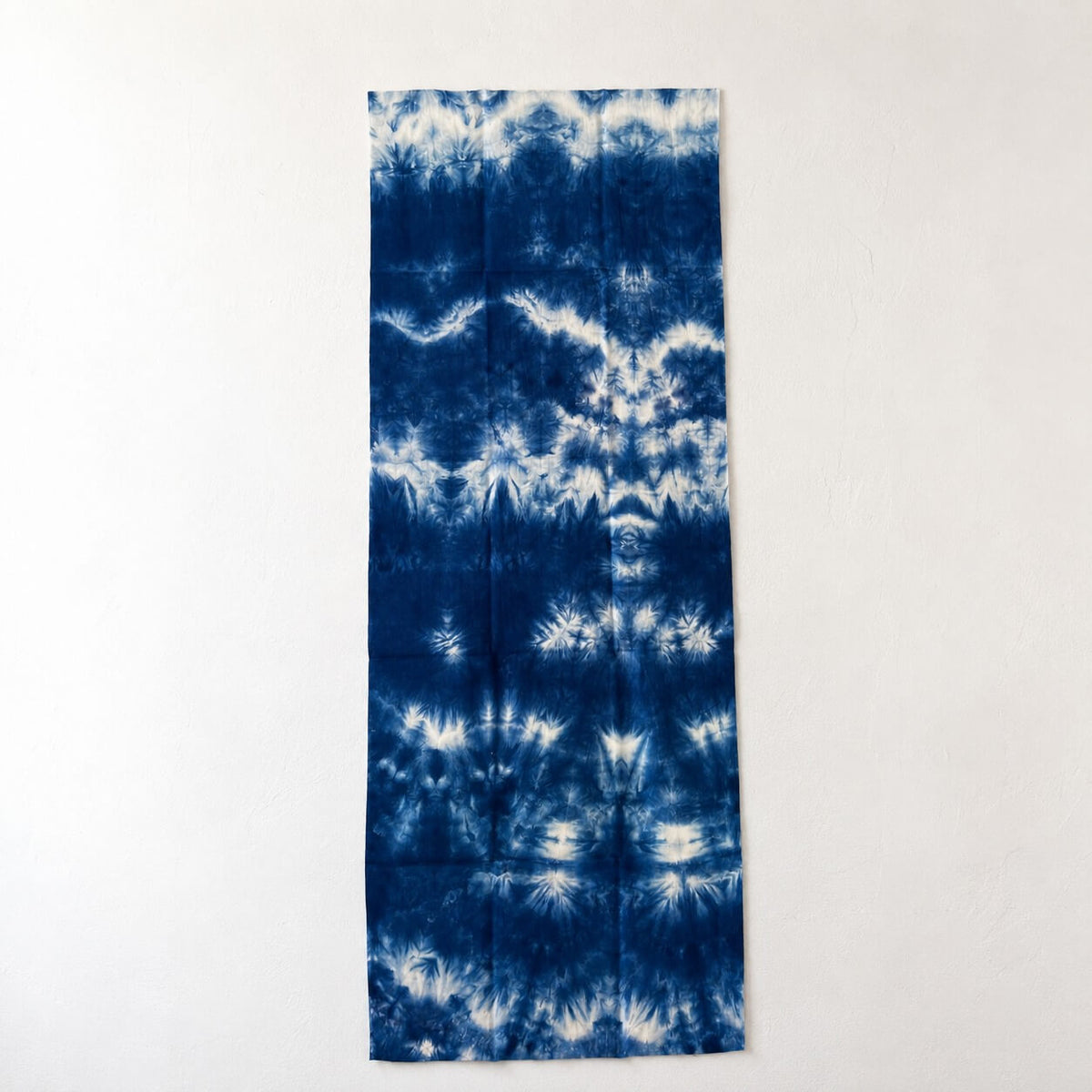 indigo kumoizome hand dyed tenugui from todaya shoten