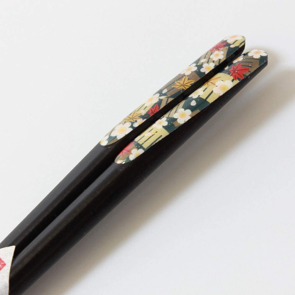 sloped handles japanesque plum flower design chopsticks