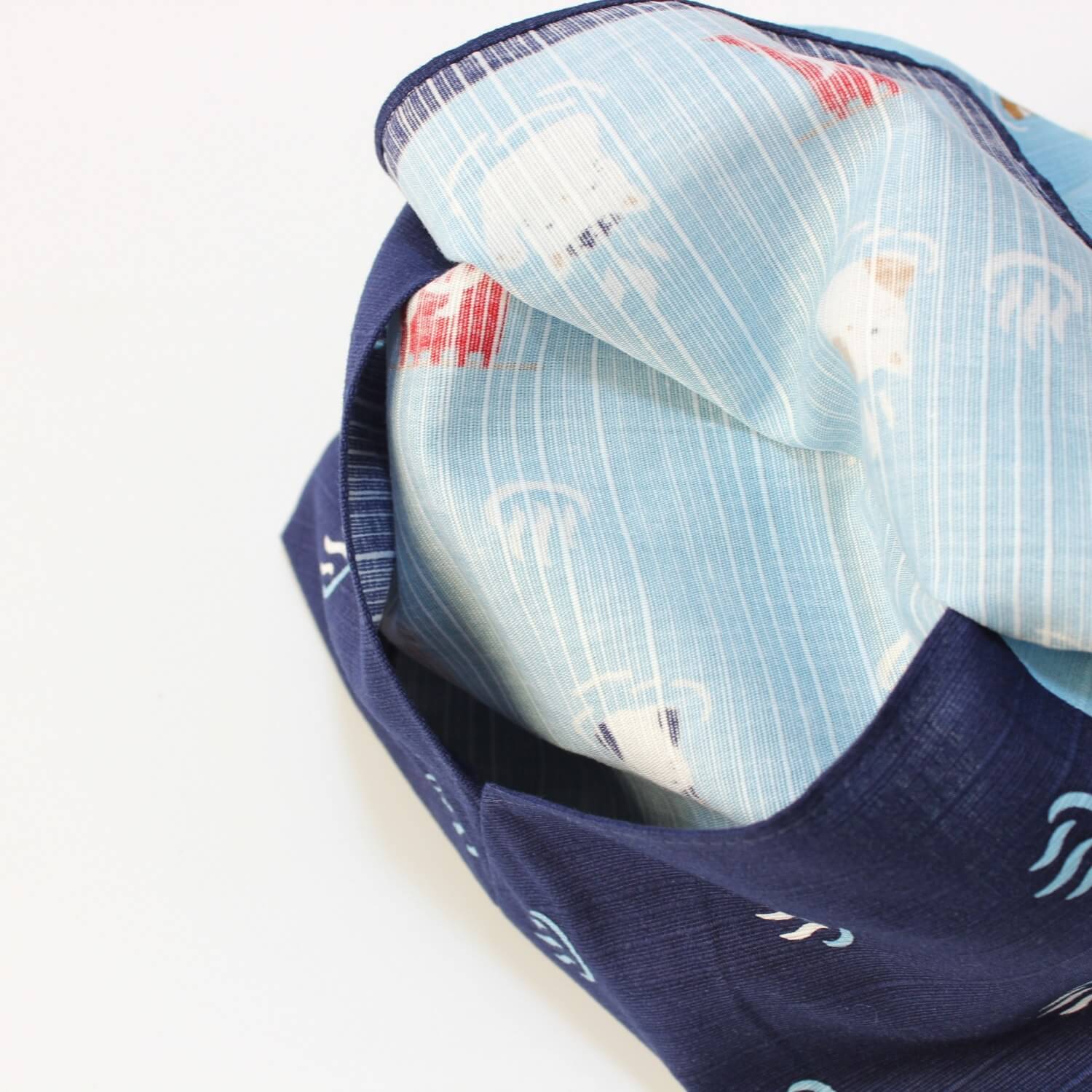 Hamamonyo Onsen Cats Kinchaku Bento Lunch Bag
