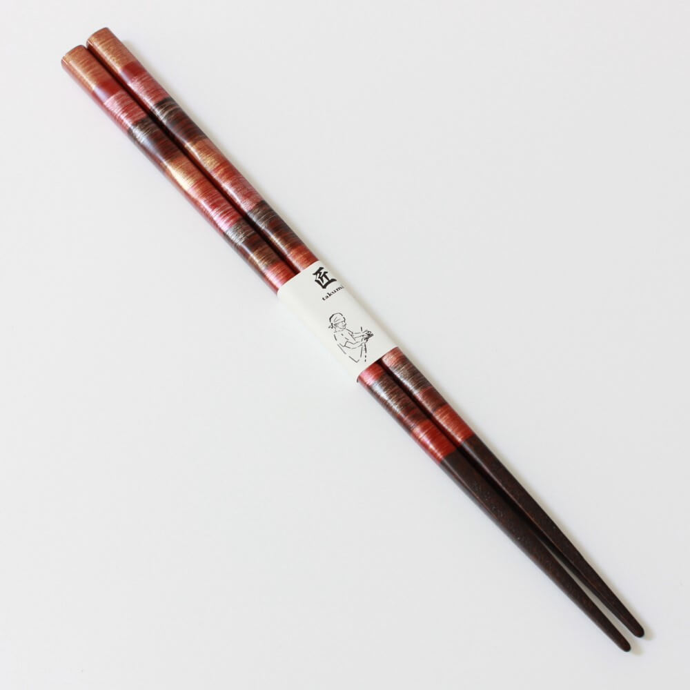 side-profile-ryuga-red-japanese-wood-chopsticks