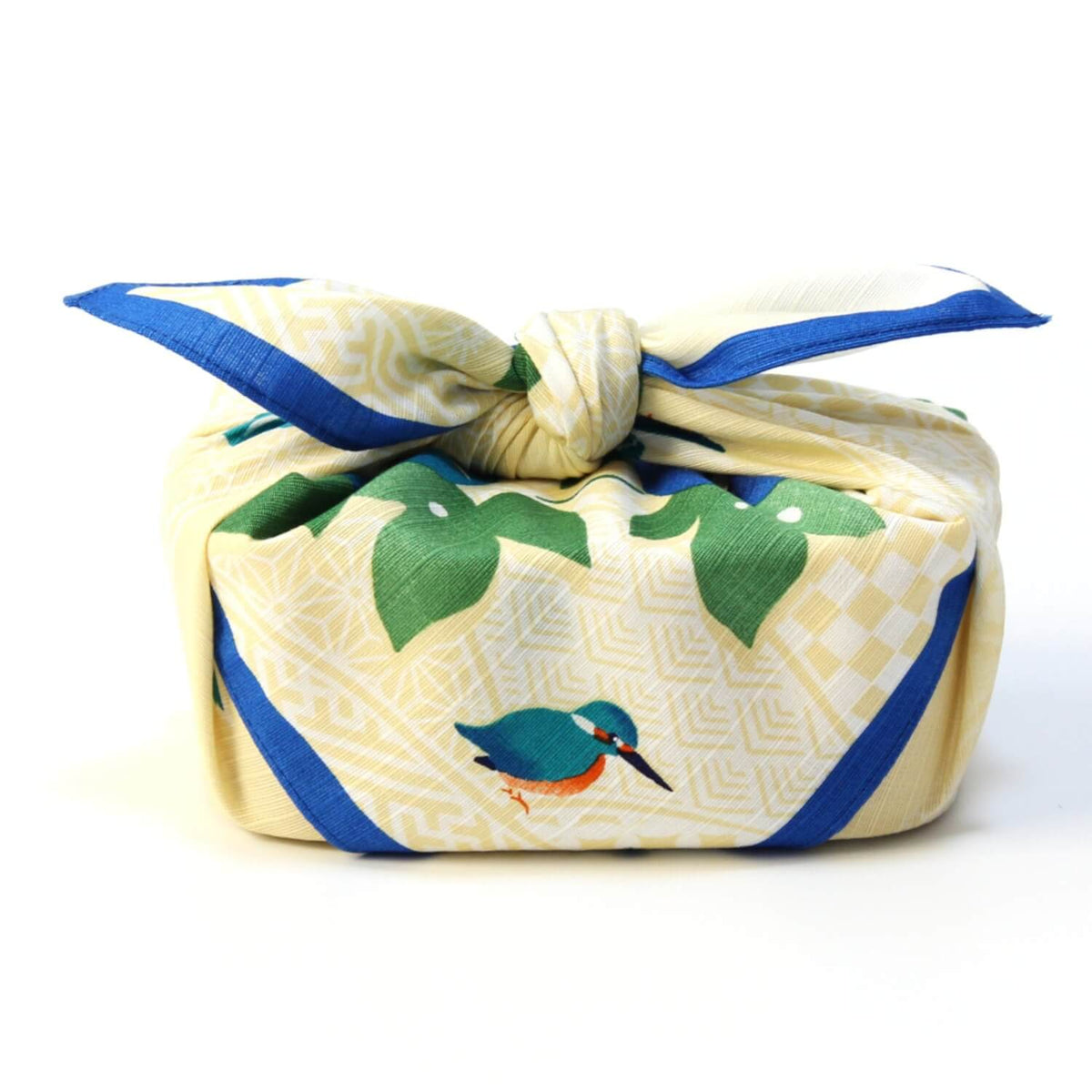 Hamamonyo Kingfishers And Morning Glory Furoshiki Wrapping Cloth 50cm