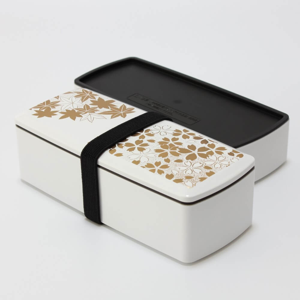 single layer with band hanamaru rectangle bento box