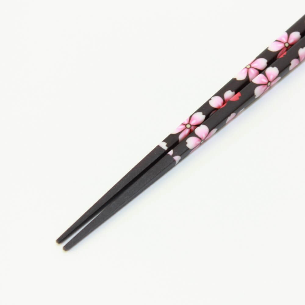 slim tips japanese chopsticks sakura black