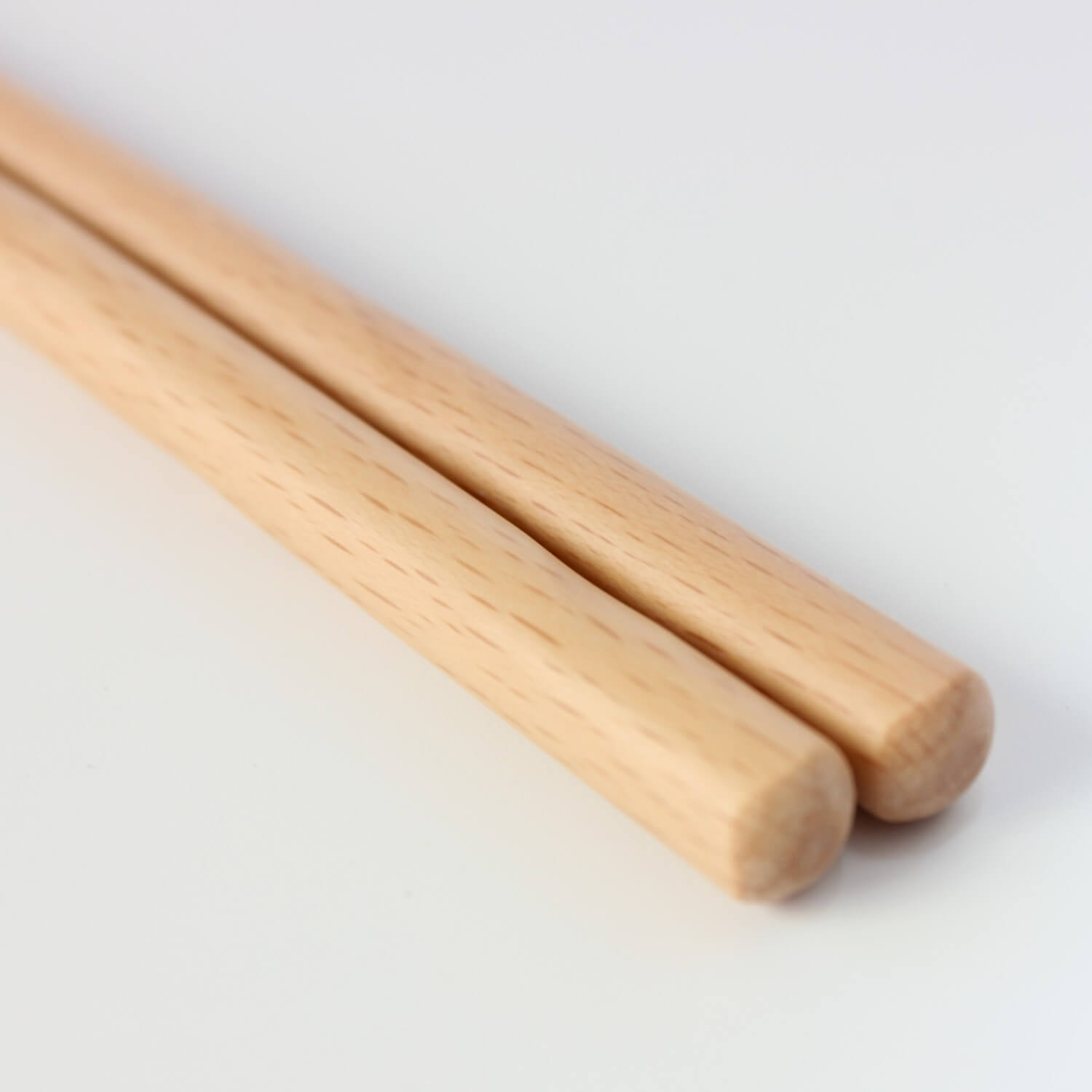 beech wood chopsticks close up of handle