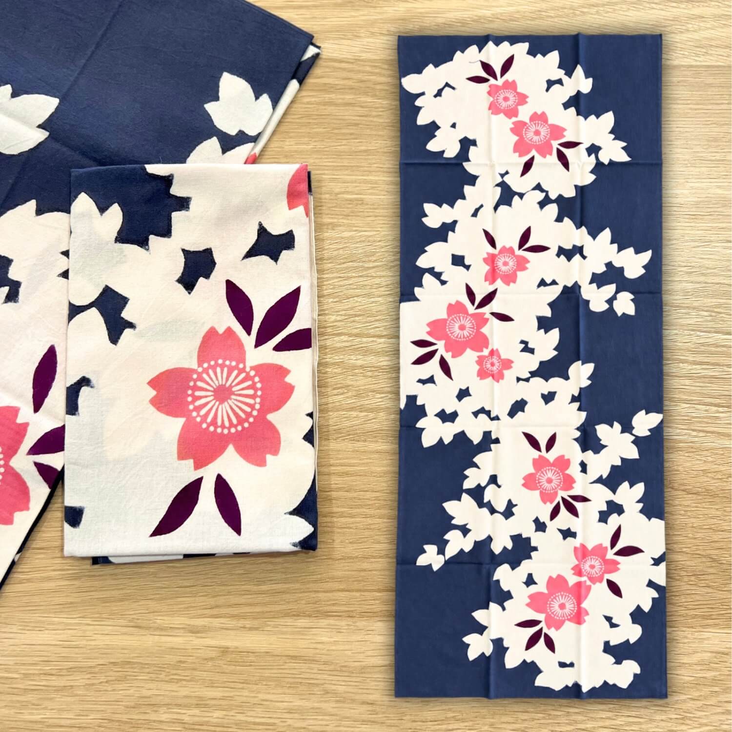 rienzome tenugui retro modern sakura design