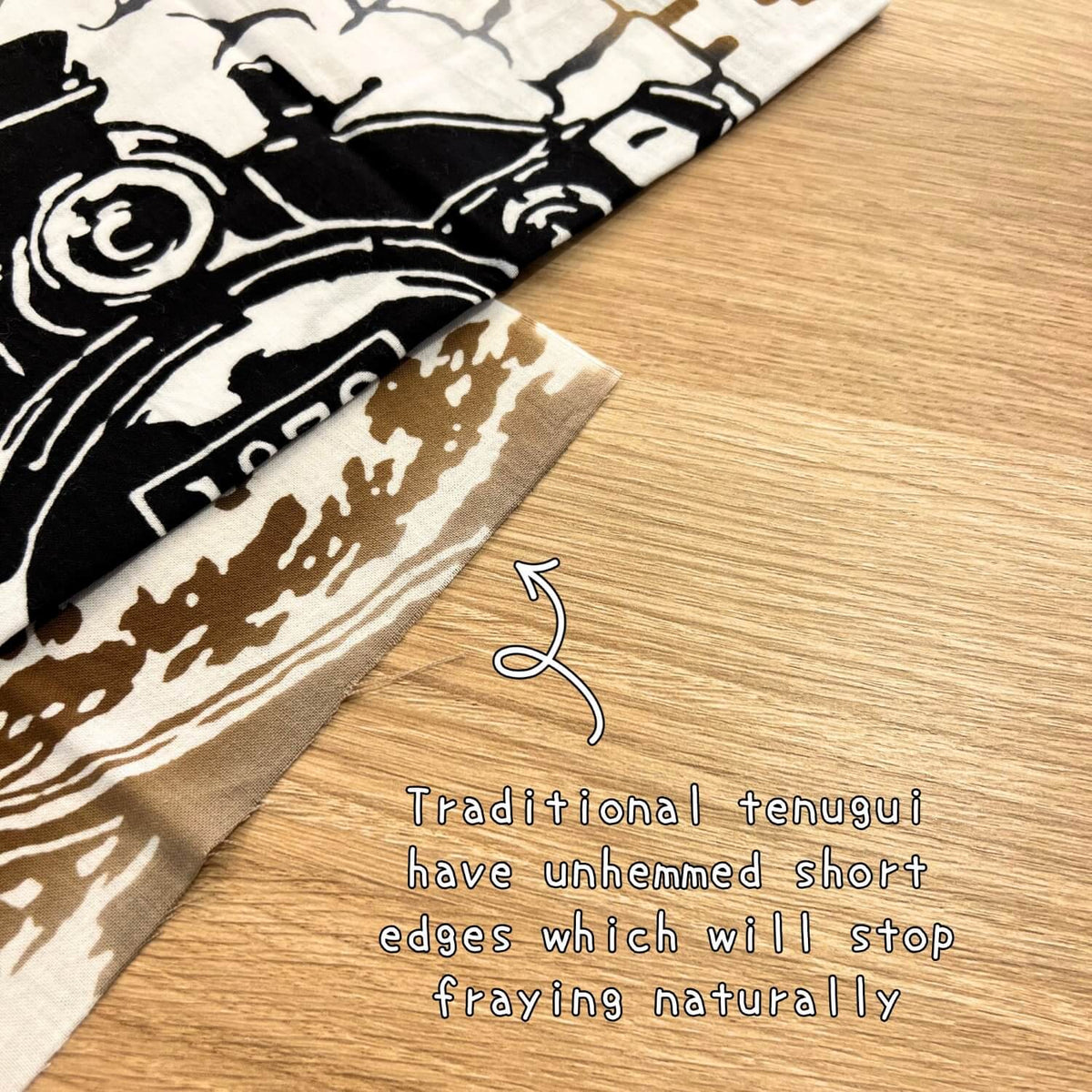 Rienzome Tenugui Steam Locomotive | Hand dyed | Todaya Shoten