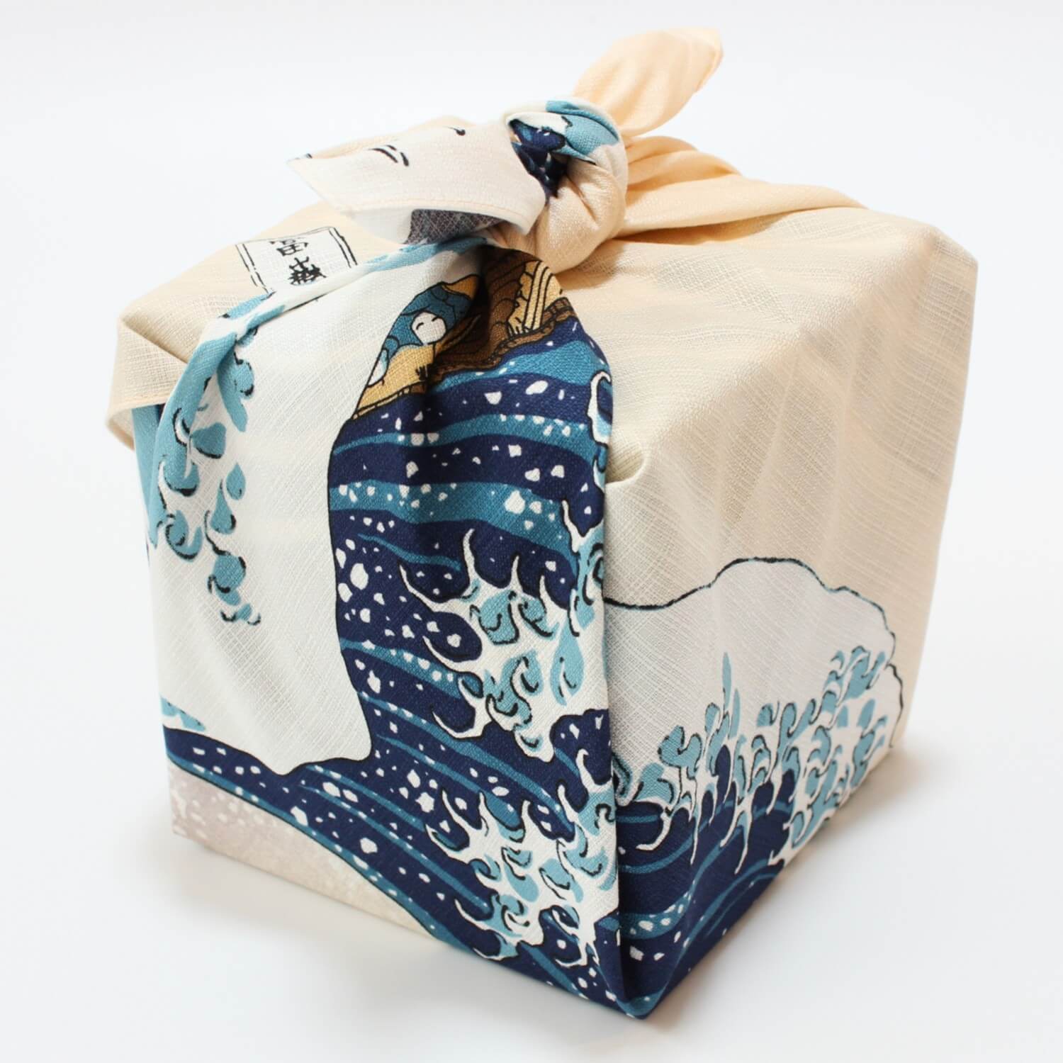 100% organic cotton | The Great Wave Off Kanagawa by Hokusai Furoshiki Wrapping Cloth 70cm
