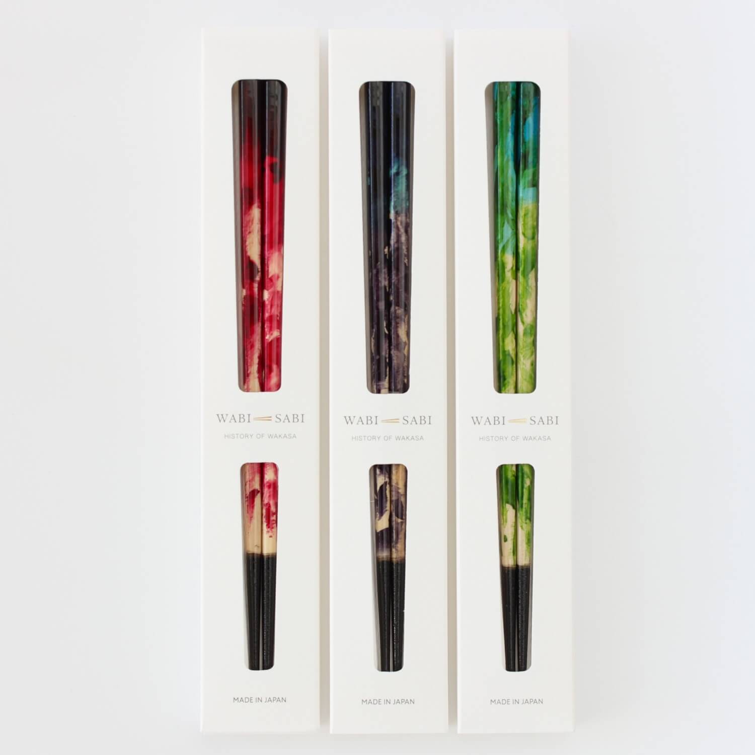 wabi sabi iroha chopsticks in their boxes