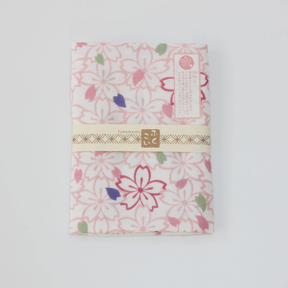 Yamamotojin Double Gauze Tenugui Sakura Cherry Blossoms