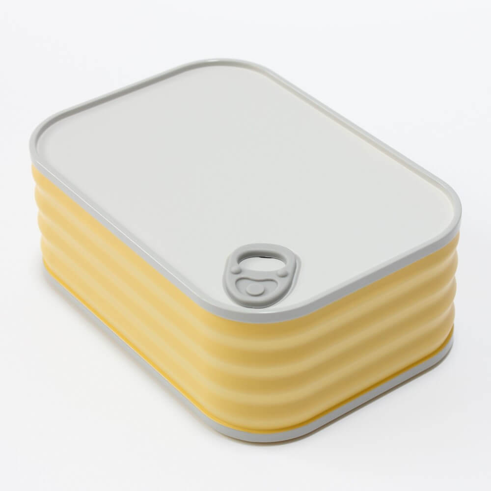 yellow eatcan 1 tier bento box