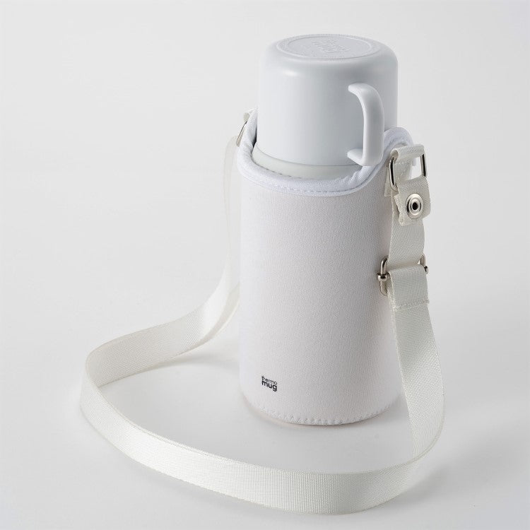 White Trip drink bottle 500ml from thermo mug with outer jacket