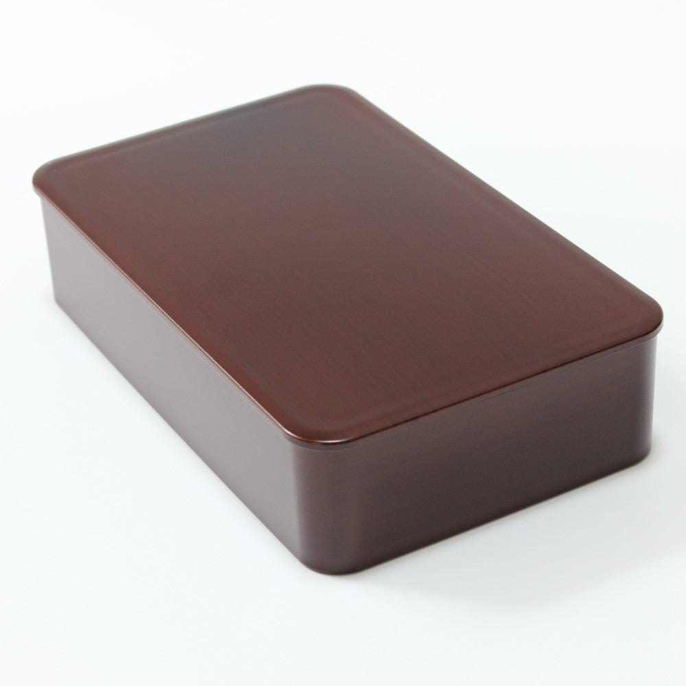 Wooden hue aesthetic of the Tochi 1 tier bento box from japan