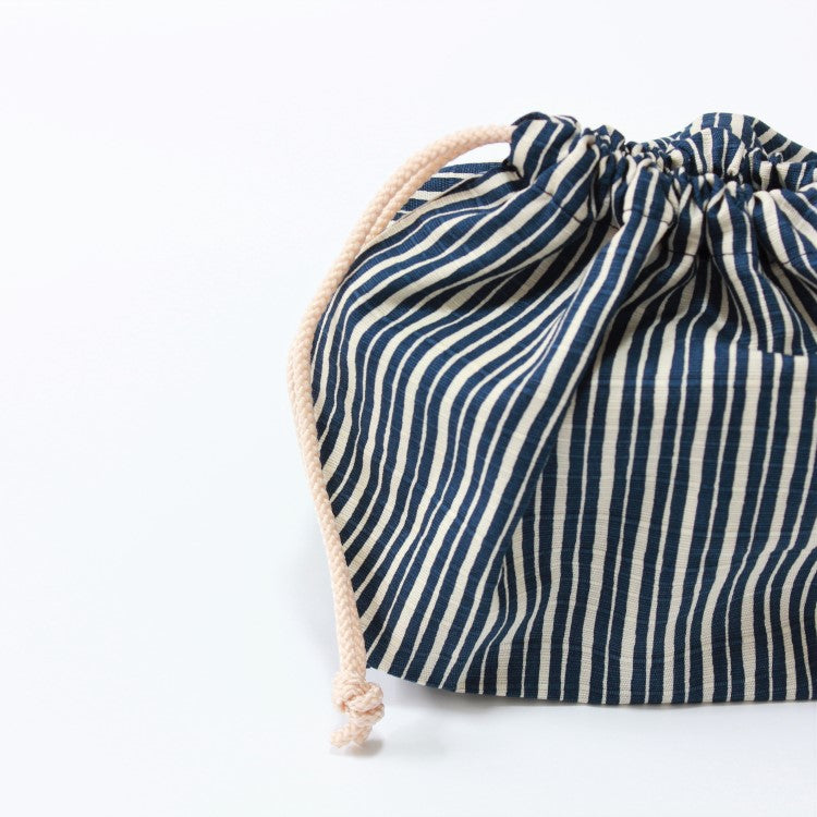 Tokusa Stripes Navy Bento lunch bag