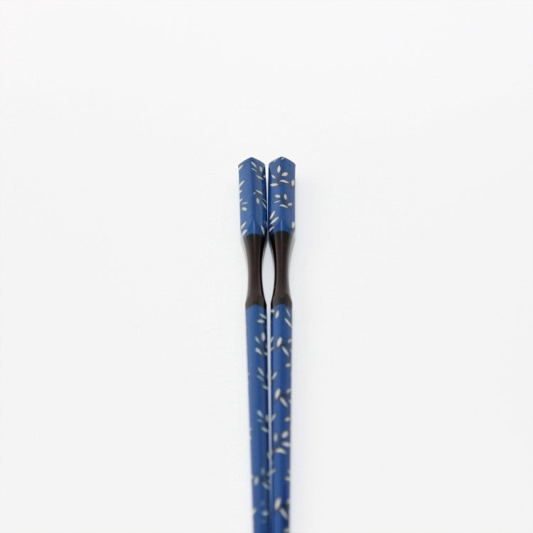 Top view showing curved neck of the blue sky chopsticks at majime life