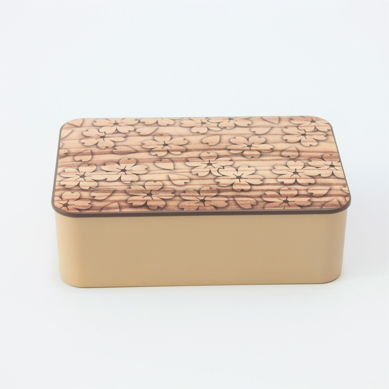 Majime Life Sakura Mokume Natural 1 Tier Bento box from Japan Japanese Bento box for adults Made in Japan lunch box microwave and dishwasher safe