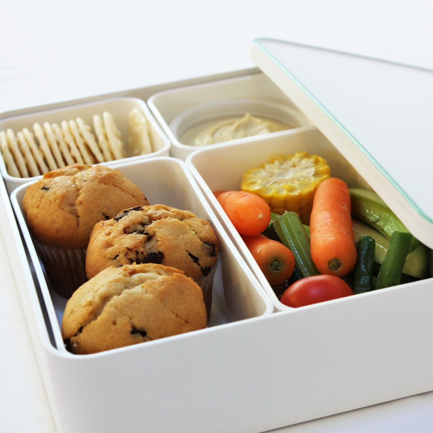 Majime Life Wakaba 1 tier picnic bento box from Japan with 4 inner containers Japanaese bento box  made in Japan grazing board charcuterie board