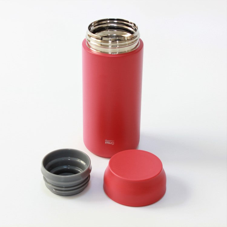 Inner cap and lid taken off from this red allday drink bottle from thermo mug
