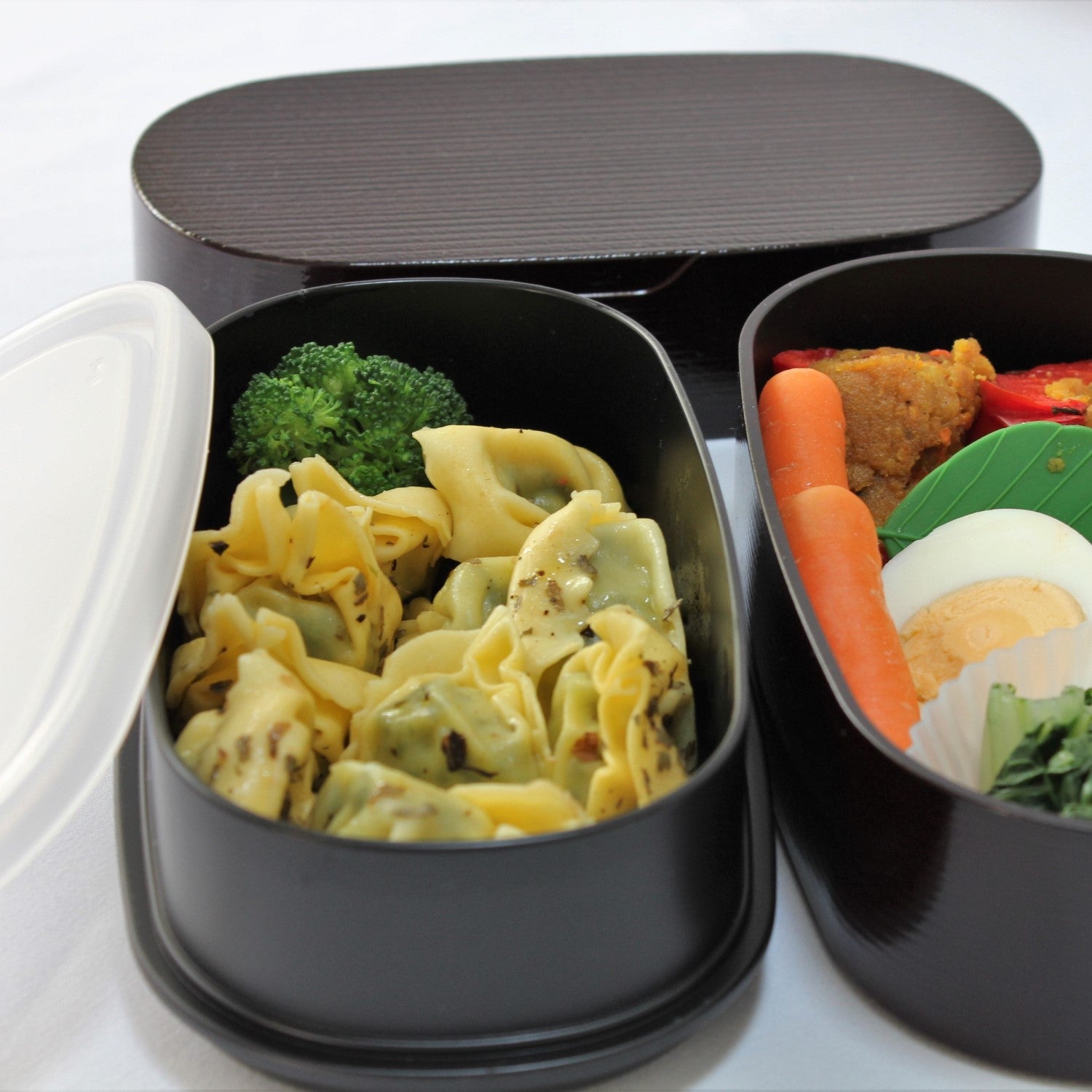Majime Life Urushi Nuri Wappa 2 Tier Bento Box from Japan Japanese bento boxes for adults made in Japan traditional shaped bento lunch box dishwasher microwave safe with food