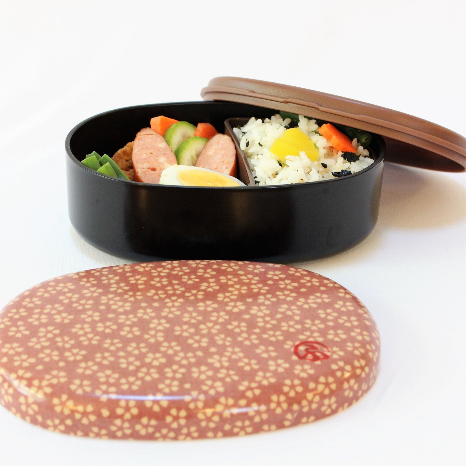 Majime Life Wagara Sakura 1 tier bento box from Japan Japanese bento boxes from Japan Made in Japan bento lunch boxes compact bento box pink sakura bento