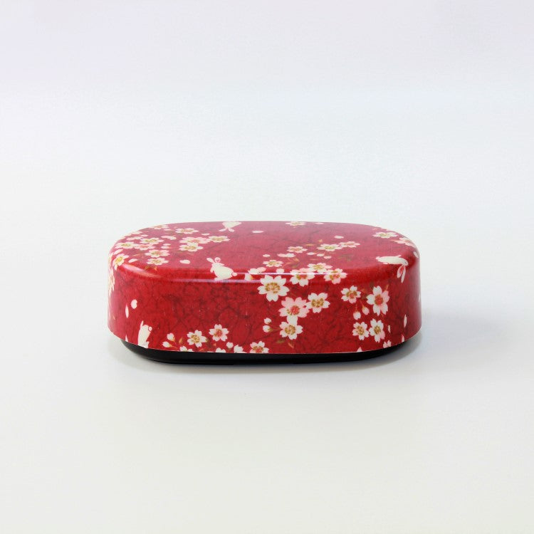 Sakura Usagi Red 2 Tier Bento Box