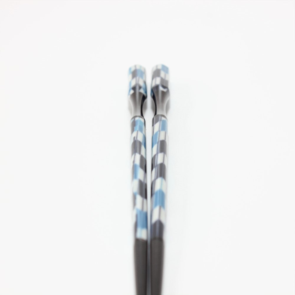Majime Life Ohashi Collection Chopsticks Blue Yabane Japanese style curved neck for easy holding