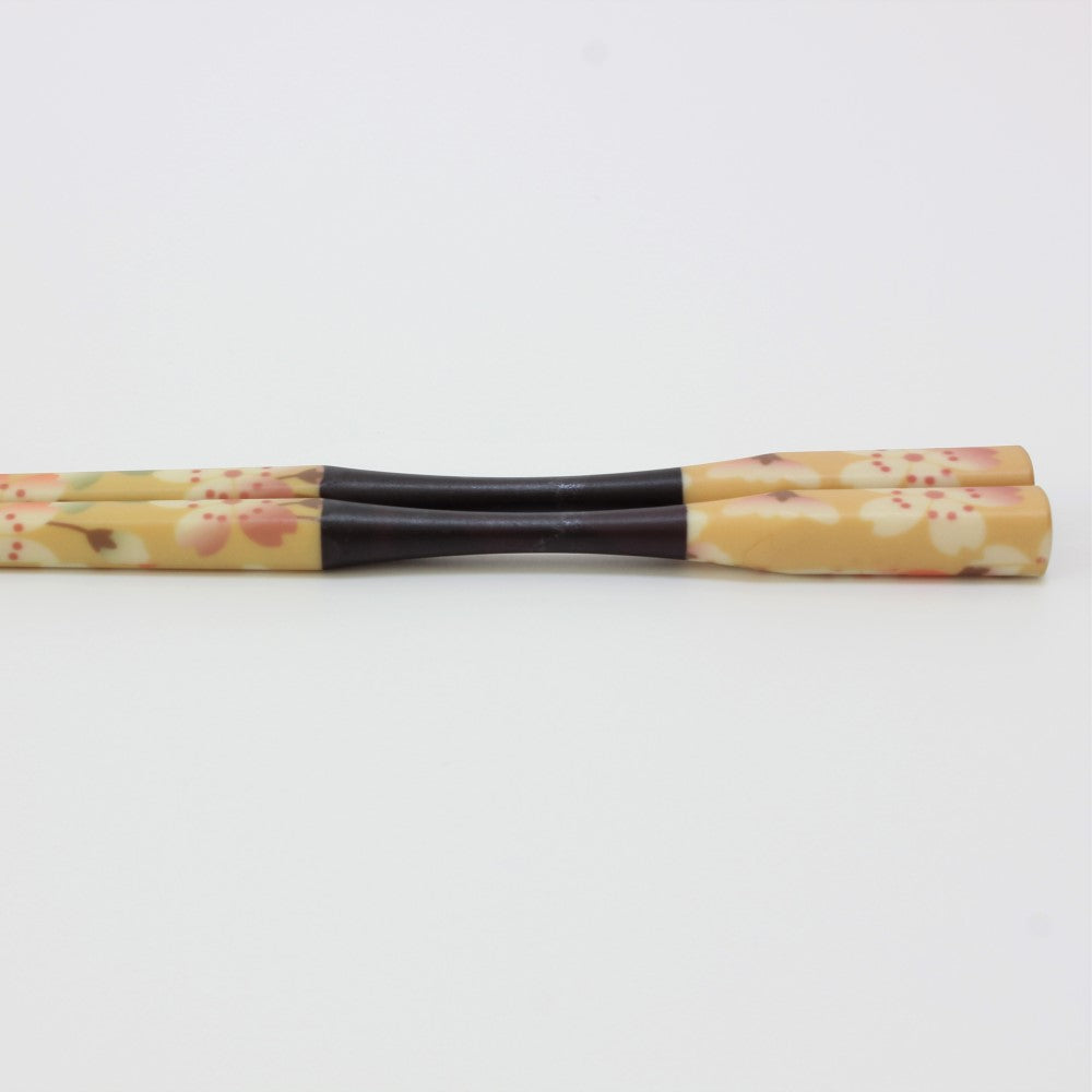 Majime Life Ohashi Collection Chopsticks Sakura Chirashi curved neck for easy grip