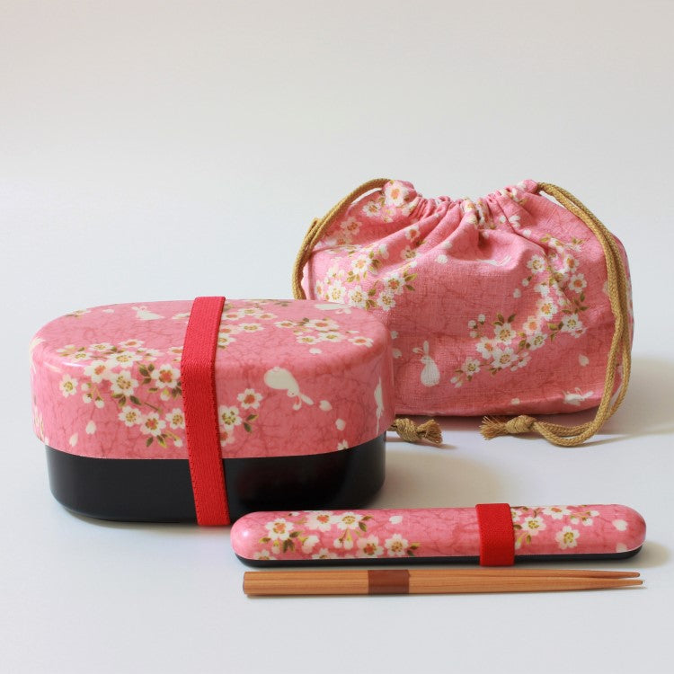 sakura usagi pink bento box bundle 