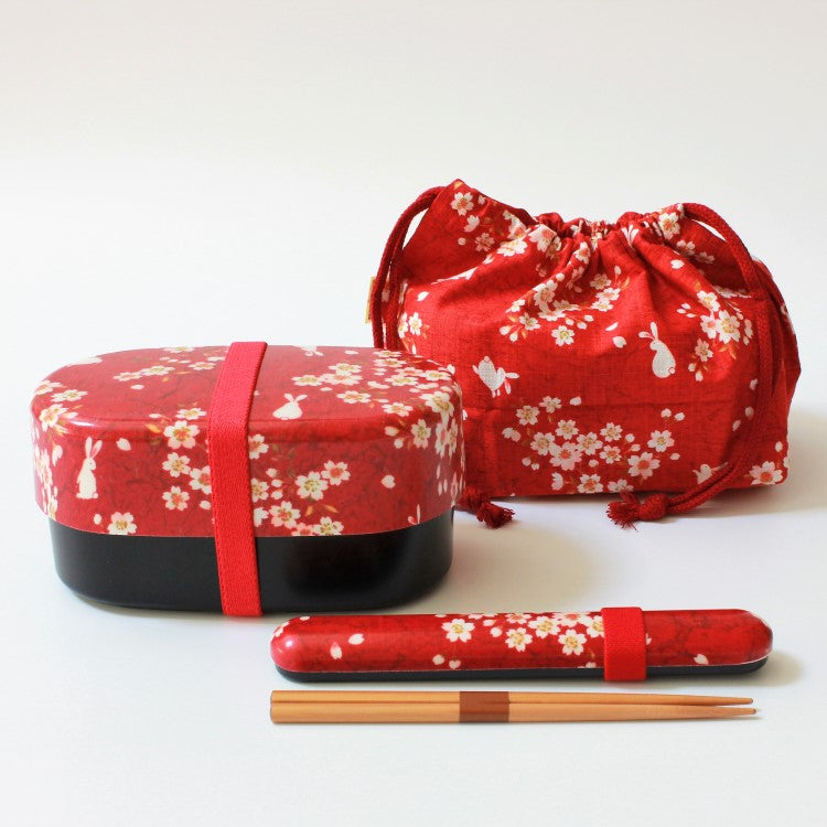 Sakura usagi red bento bundle set all items