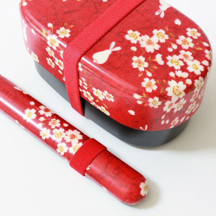 close up shot of bento box and chopsticks case